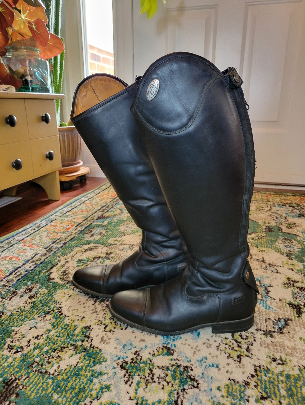 DeNiro Boot Co. Tricolore High Quality Leather Equestrain Leather Boots Size 9.5